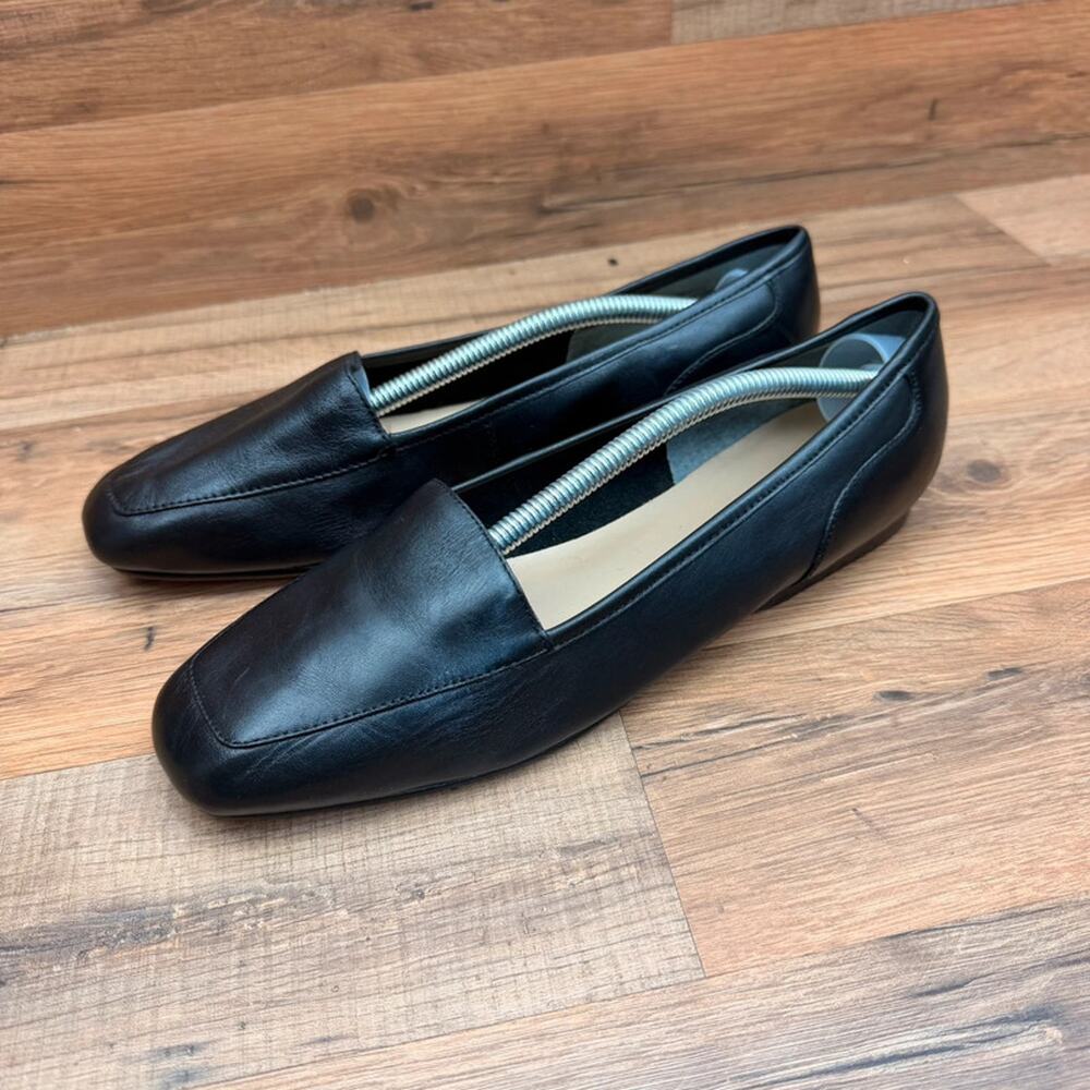 Enzo Angiolini women size 8 Liberty Loafer Flats Black leather